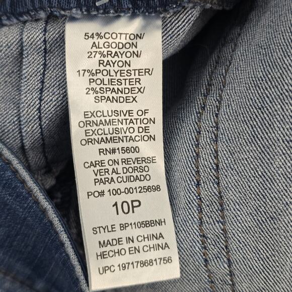 Democracy ab solution jeans blue 10P slim skinny womens denim 7070 - Picture 9 of 10